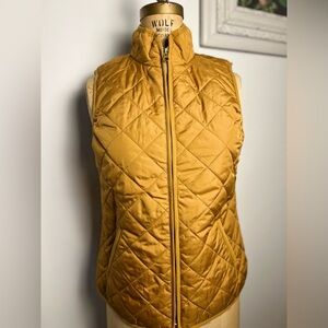 Old Navy mustard vest with gold zipper XS